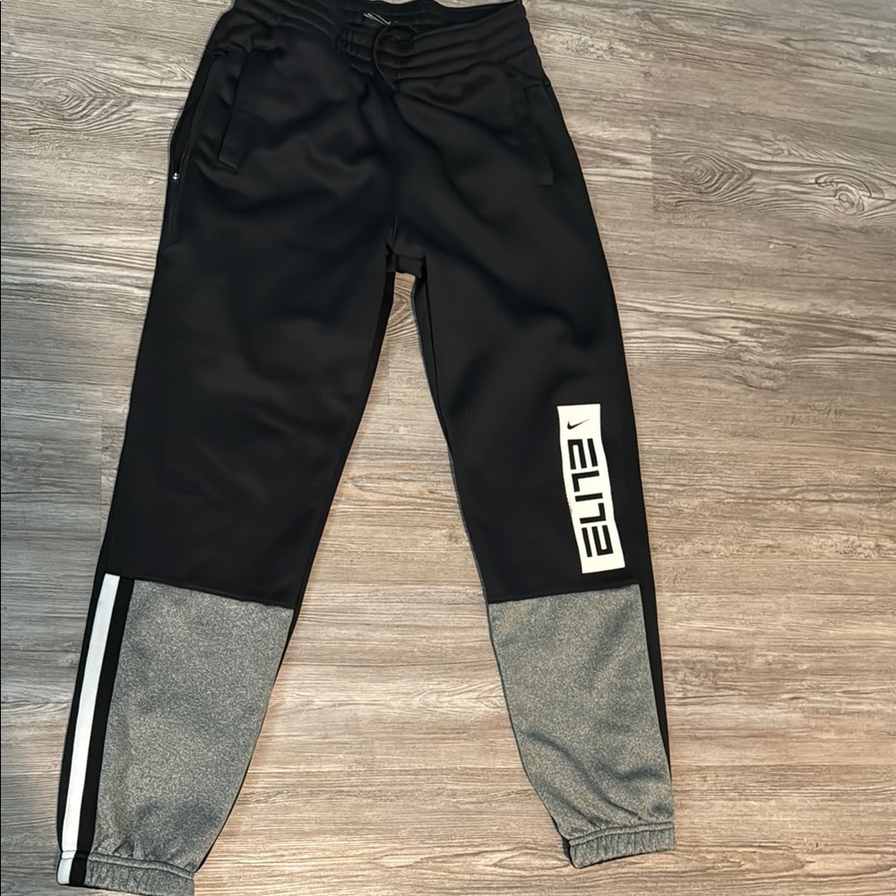Nike Elite Black and Gray Joggers